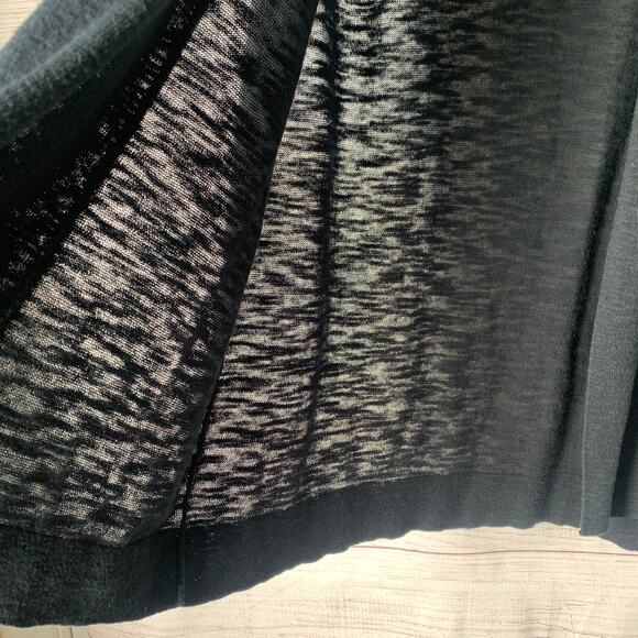 Mossimo Long Black Cardigan Sleeveless Vest Duster Slightly Sheer Size XS - Picture 5 of 12